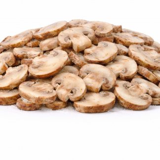 IQF Mushroom Chestnut Sliced 7mm Cap 50mm Unblanched