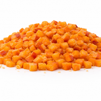 IQF Apricot Diced 10mm (Skin On)
