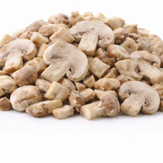 IQF Mushroom Pieces and Stems <65MM Unblanched