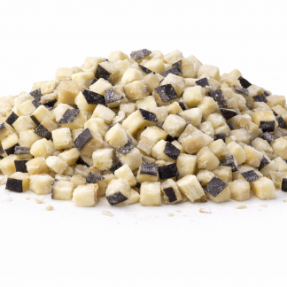 IQF Organic Aubergine diced 10mm