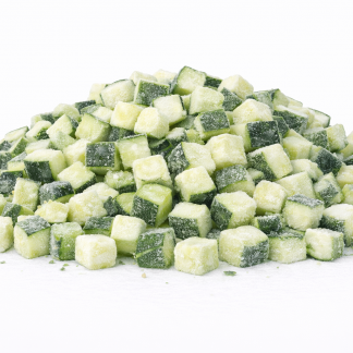 IQF Organic Courgette Diced 20mm