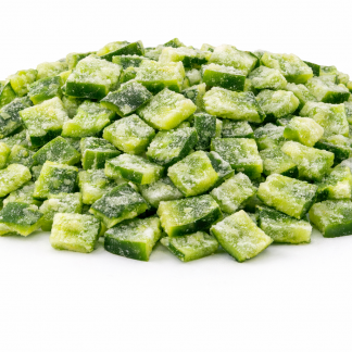 IQF Organic Pepper Green Diced 10mm
