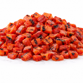IQF Organic Pepper Red Diced Grilled 10mm